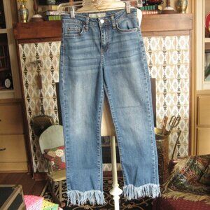 TopShop Moto Dree Fringe Capri Cropped 25 x 32